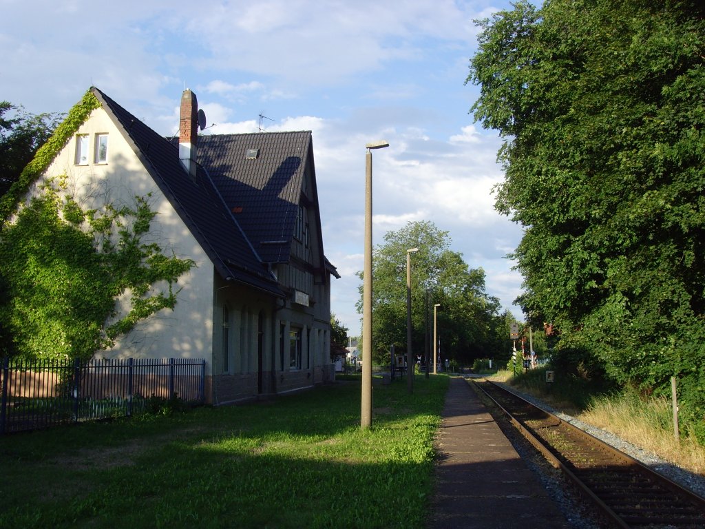 Am Bahnhof Ilmenau - Bad, August 2010