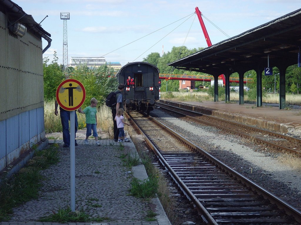 Ausfahrt aus Ilmenau zum Abstellgleis, August 2010