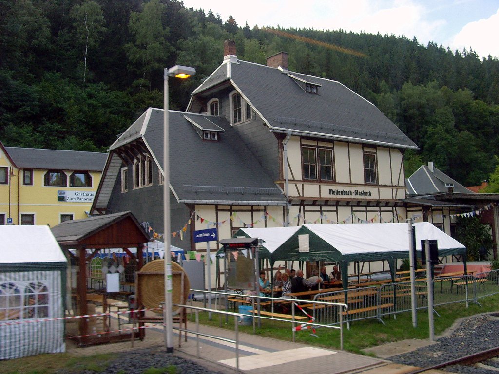 Bahnhof Mellenbach-Glasbach, 14. 8. 2010