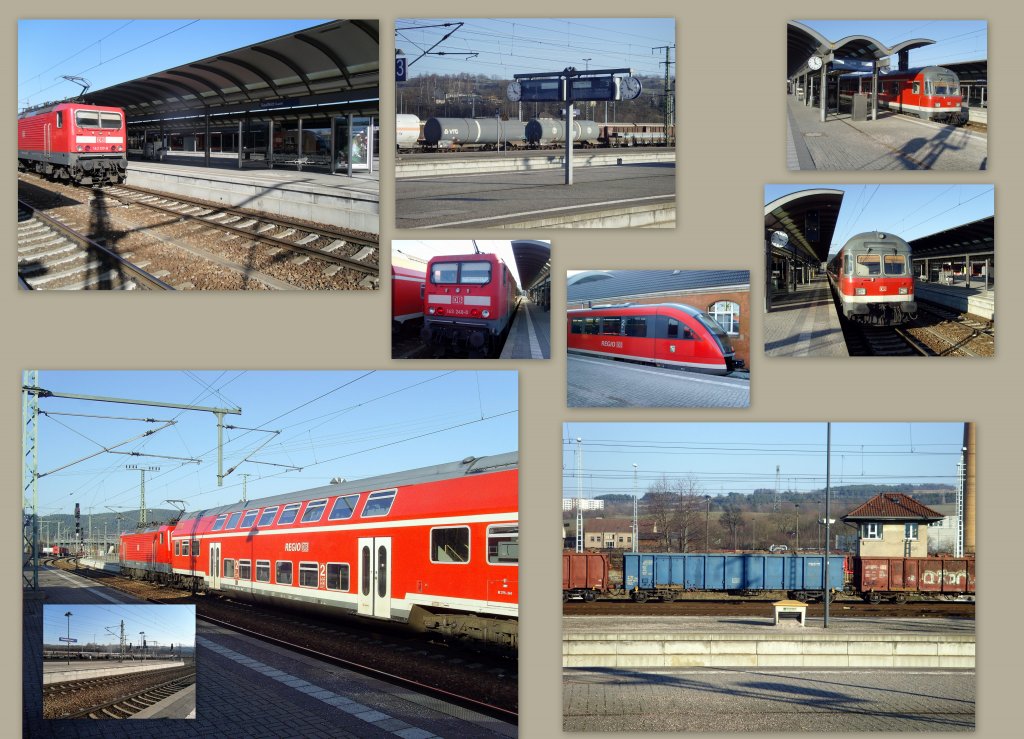 Bahnhof Saalfeld Saale im Februar 2011