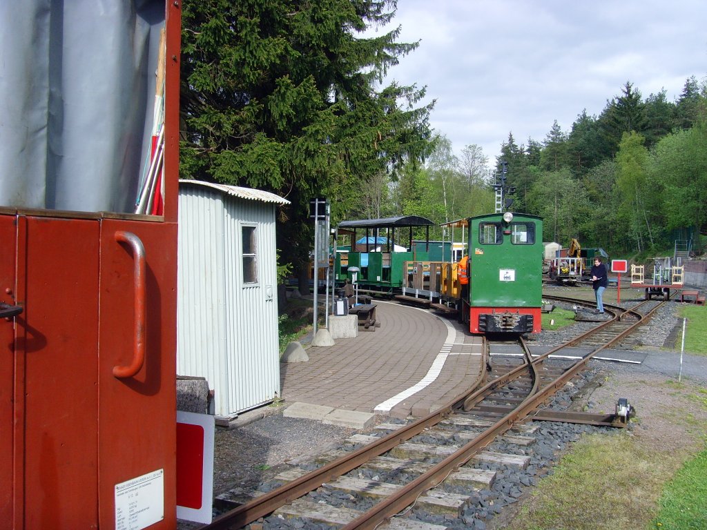 Bhf der Lichtenhainer Waldeisenbahn an der Bergstation, 2010