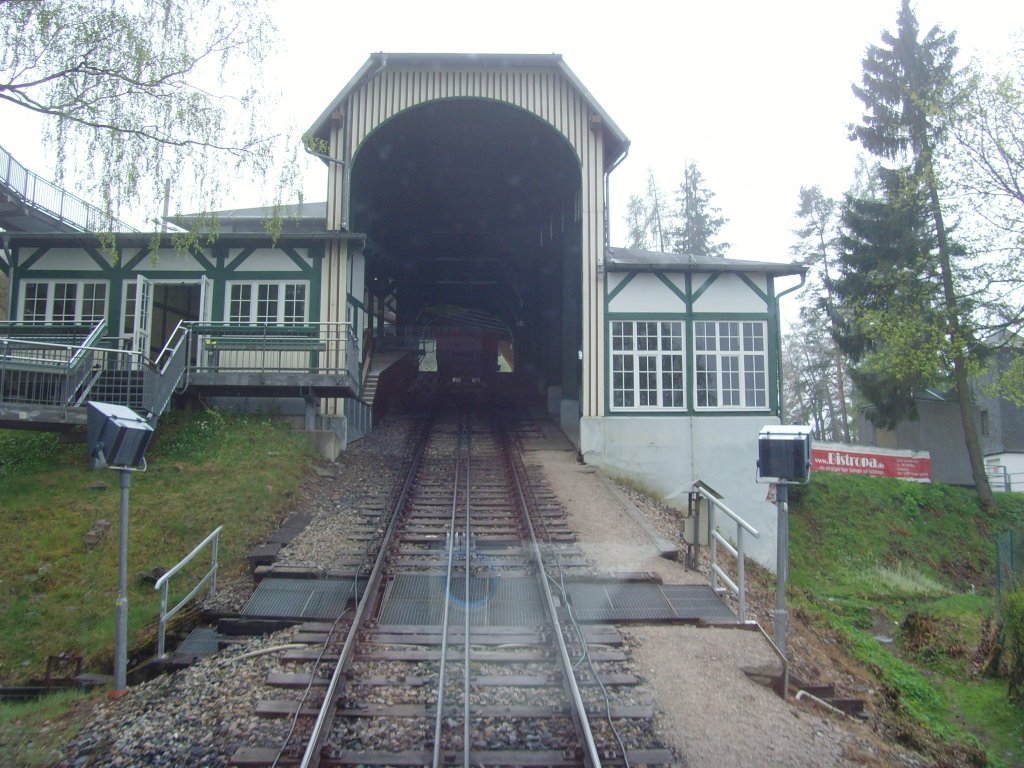 Blick zur Bergstation Lichtenhain a.d. Bergbahn - 2010