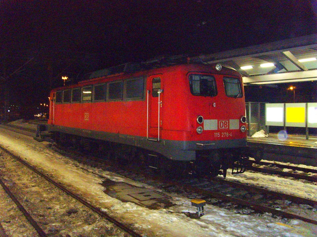 BR 115 in Erfurt Hbf, 11.12.2010