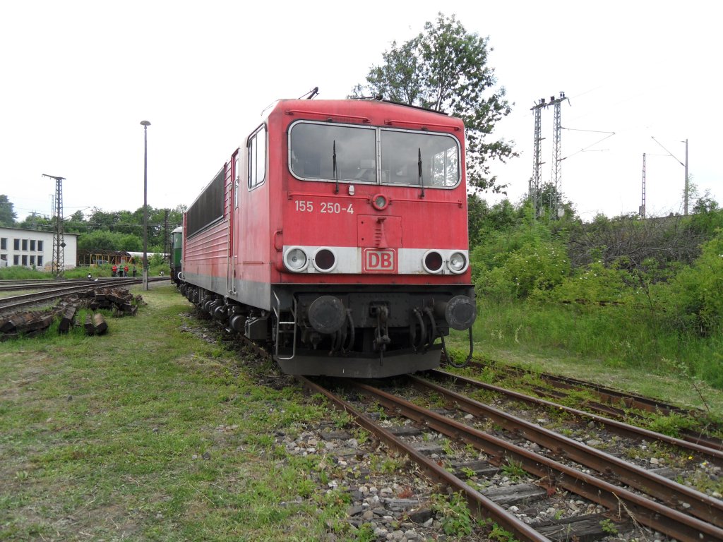 BR 155 im Bw Weimar 2011