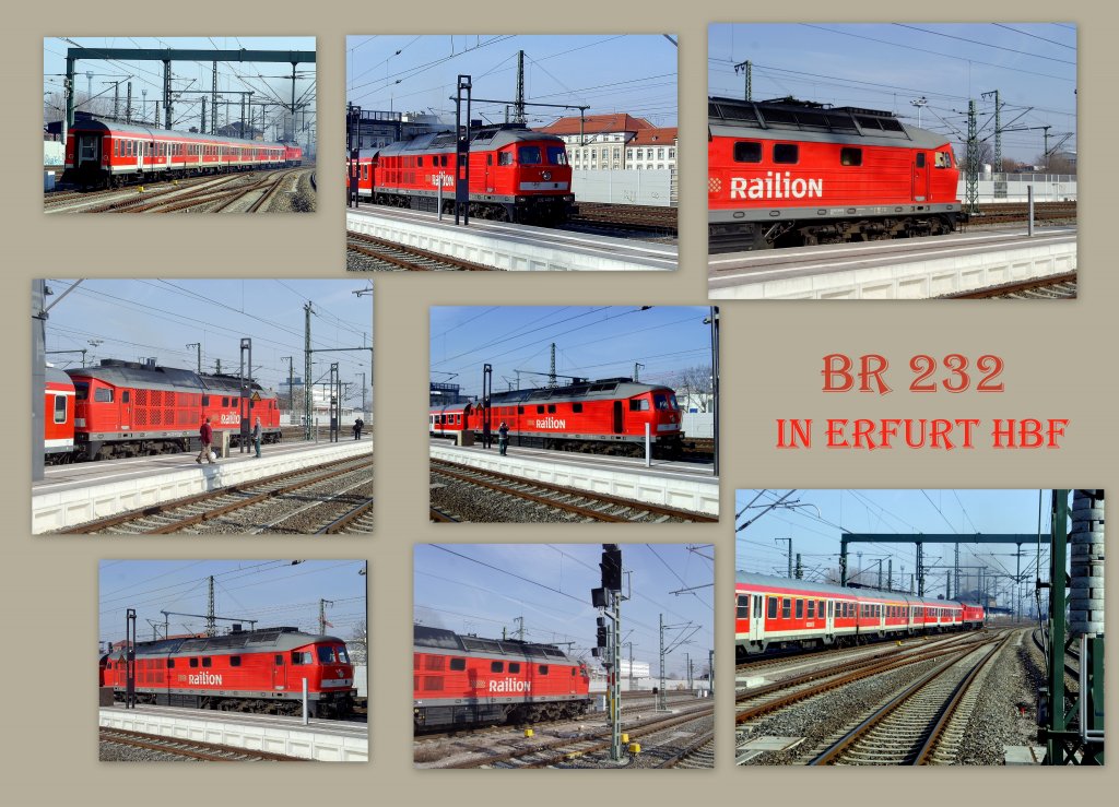 BR 232 (132) in Erfurt Hbf 2011