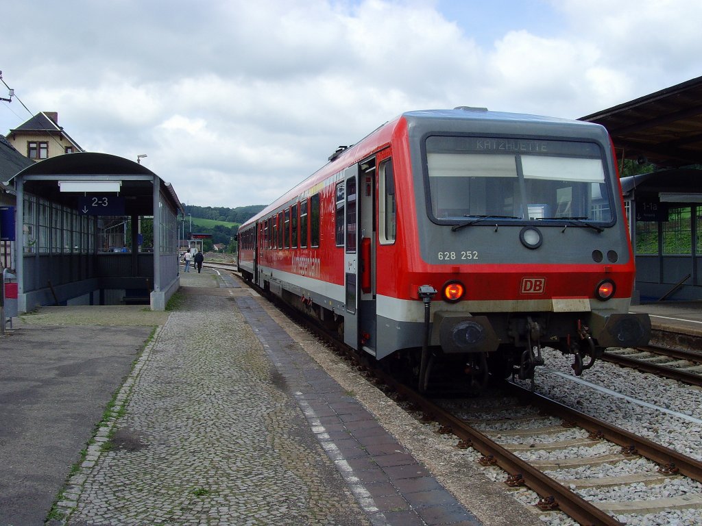BR 628.2 nach Katzhtte in Rottenbach, 14.8. 2010
