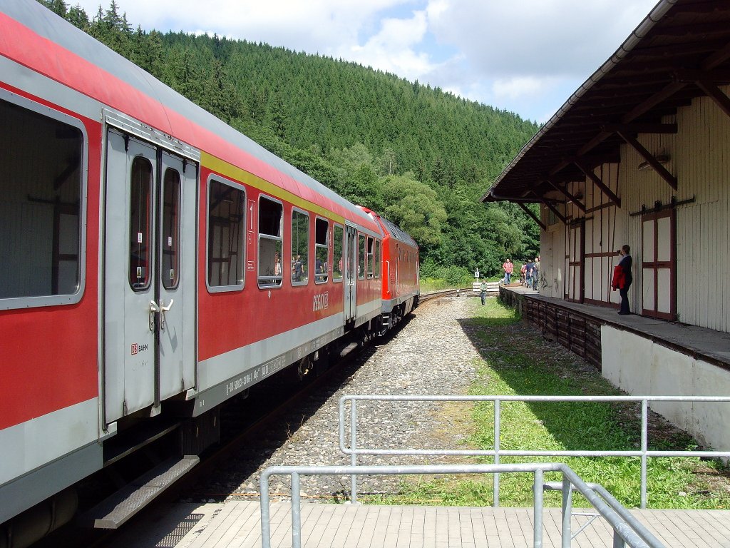  D 900  im Bahnhof Katzhtte, 14.8.2010