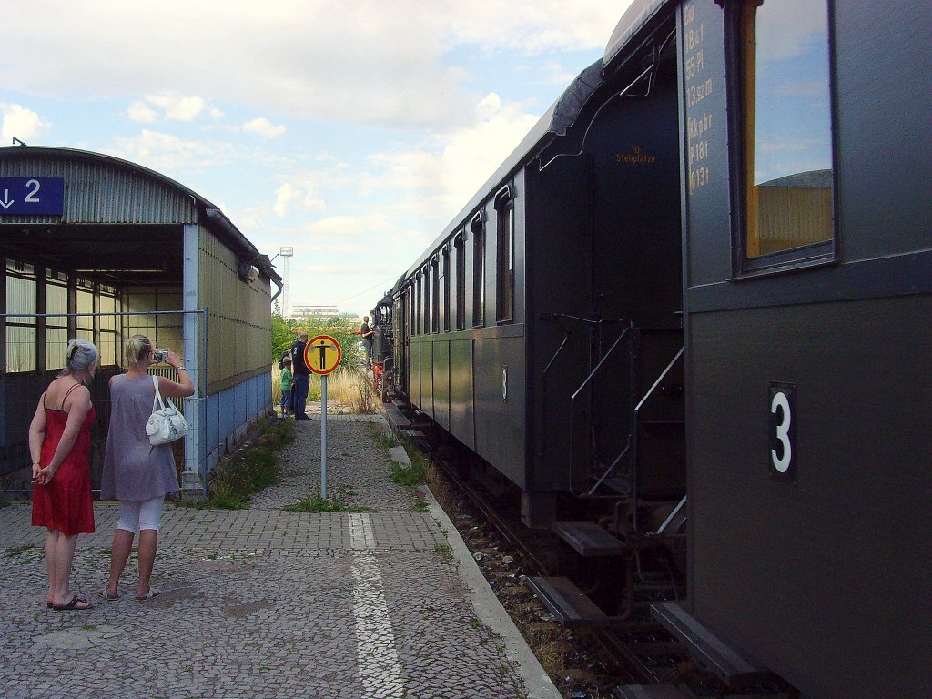 Dampfzug im Bhf Ilmenau im August 2010