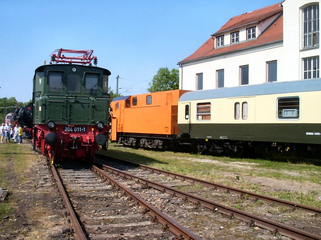 E 04 im Bw Weimar, um 2005
