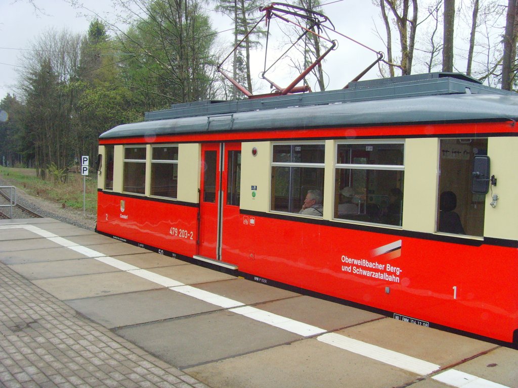 Flachstrecke mit E-Triebwagen, Hp Oberweibach, 2010