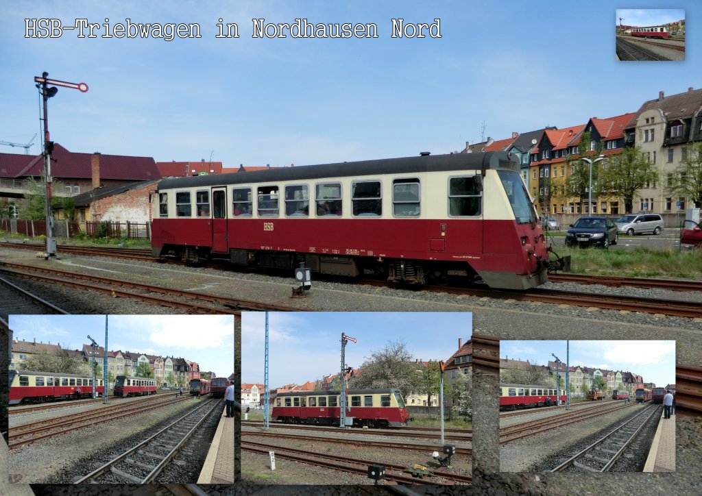 HSB-Triebwagen in Nordhausen Nord
