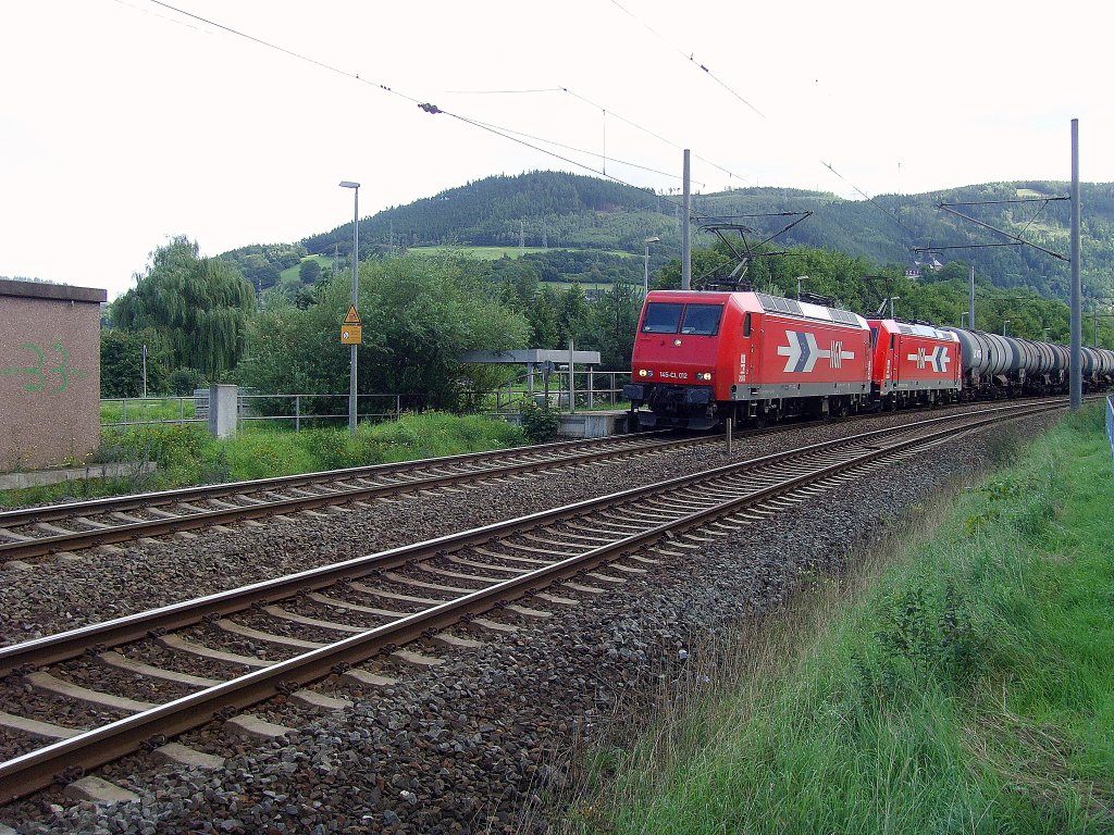 Kesselwagenzug bei Kaulsdorf   28-8-2010