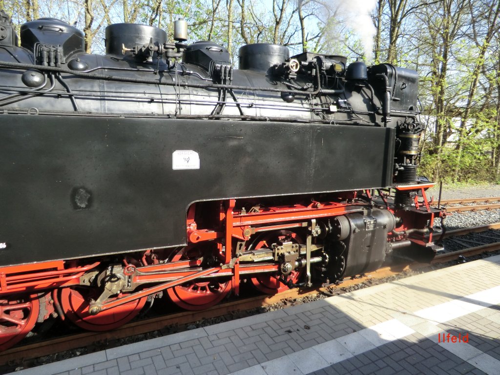 Lok der Harzquerbahn in Ilfeld