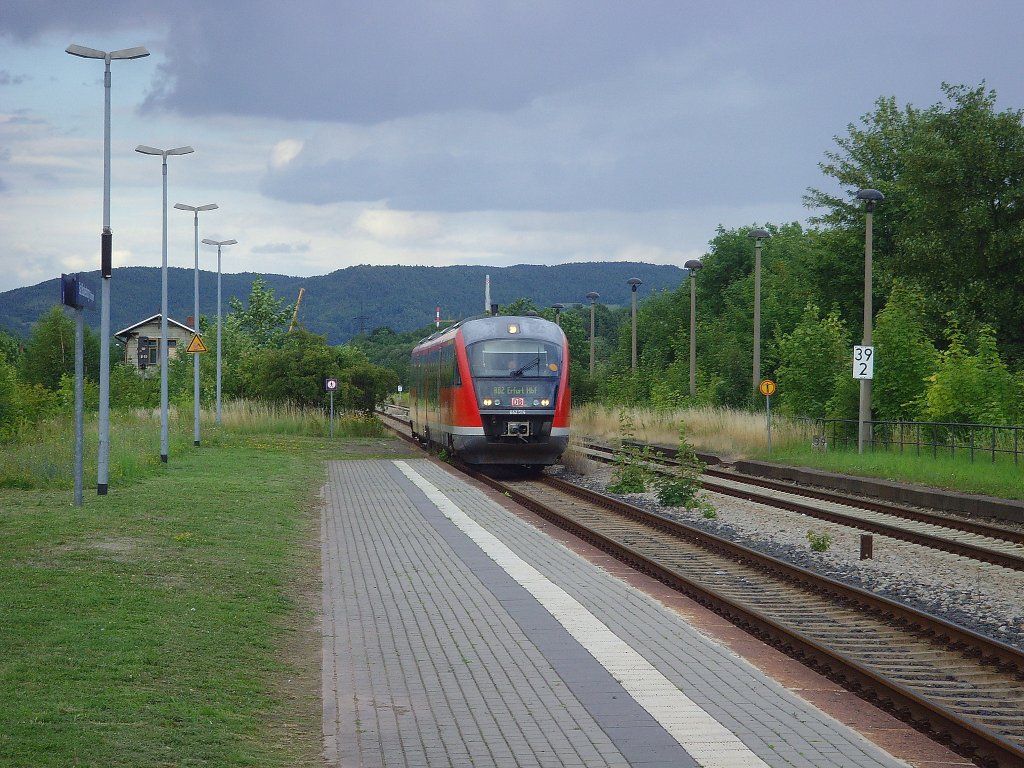 RB von Saalfeld nach Erfurt in Bad Blankenburg