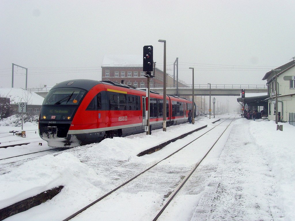 RE nach Nordhausen, 3.12.2010