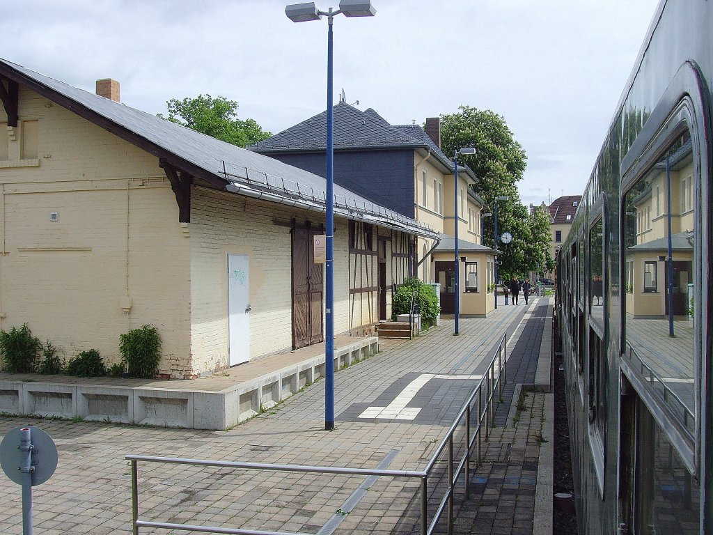 Sonderzug im Berkaer Bahnhof Weimar, Mai 2010