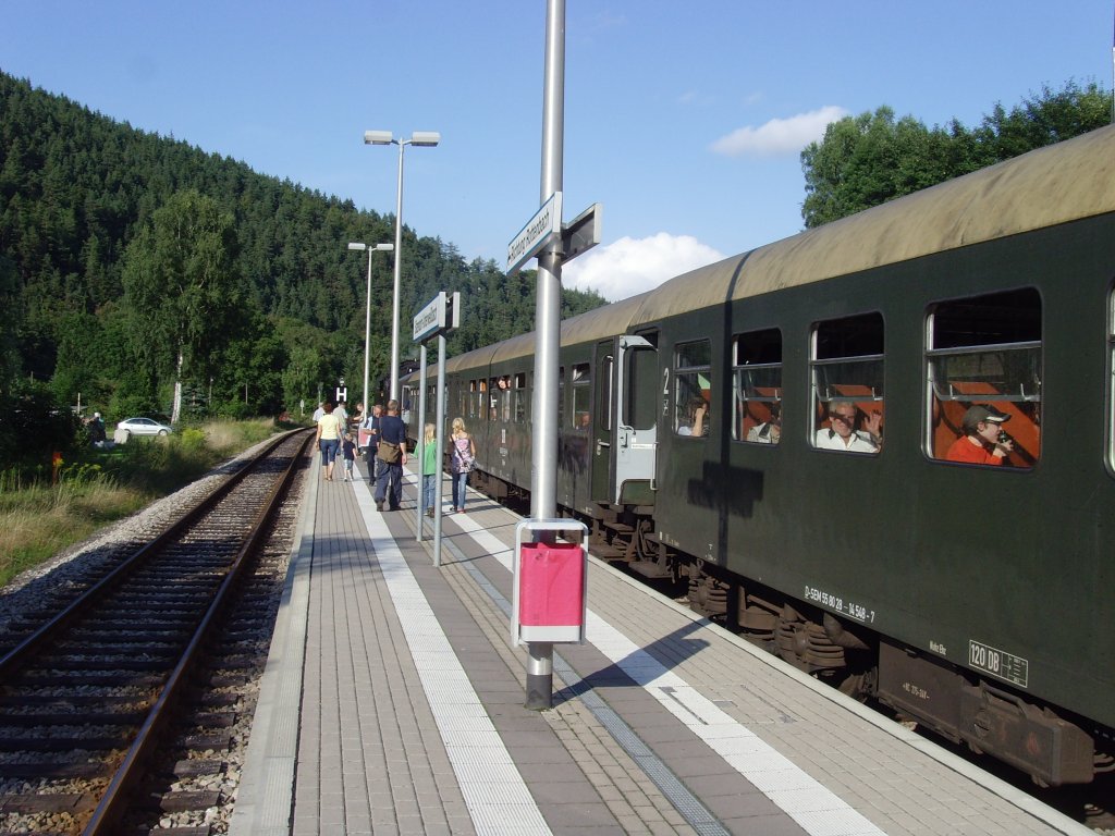 Sonderzug in Sitzendorf am 14.8.2010