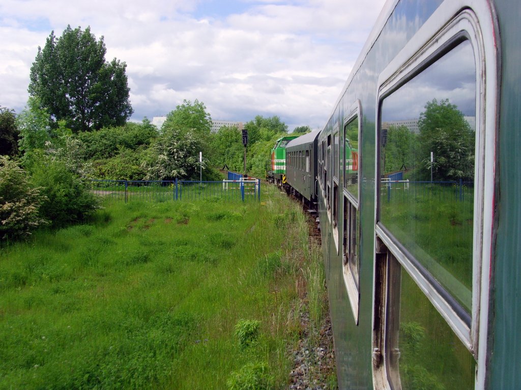 Sonderzug zwischen Weimar und Weimar Berkaer Bahnhof, Mai 2010