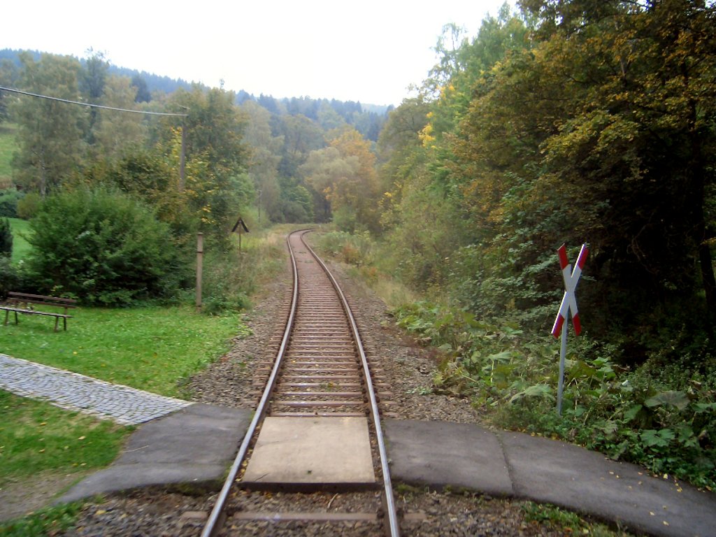 Streckenverlauf der Rennsteigbahn, 2005