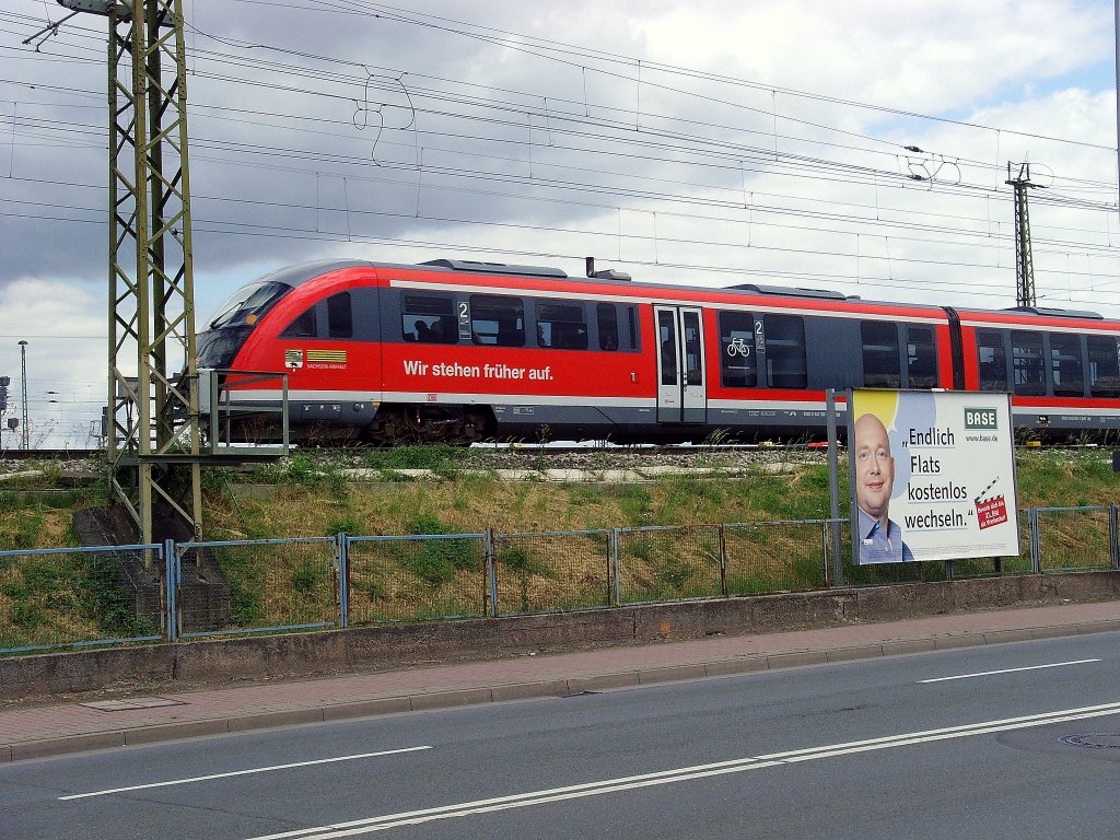 Triebwagen der DB Regio im Bahnhofsbereich Erfurt Hbf 2010