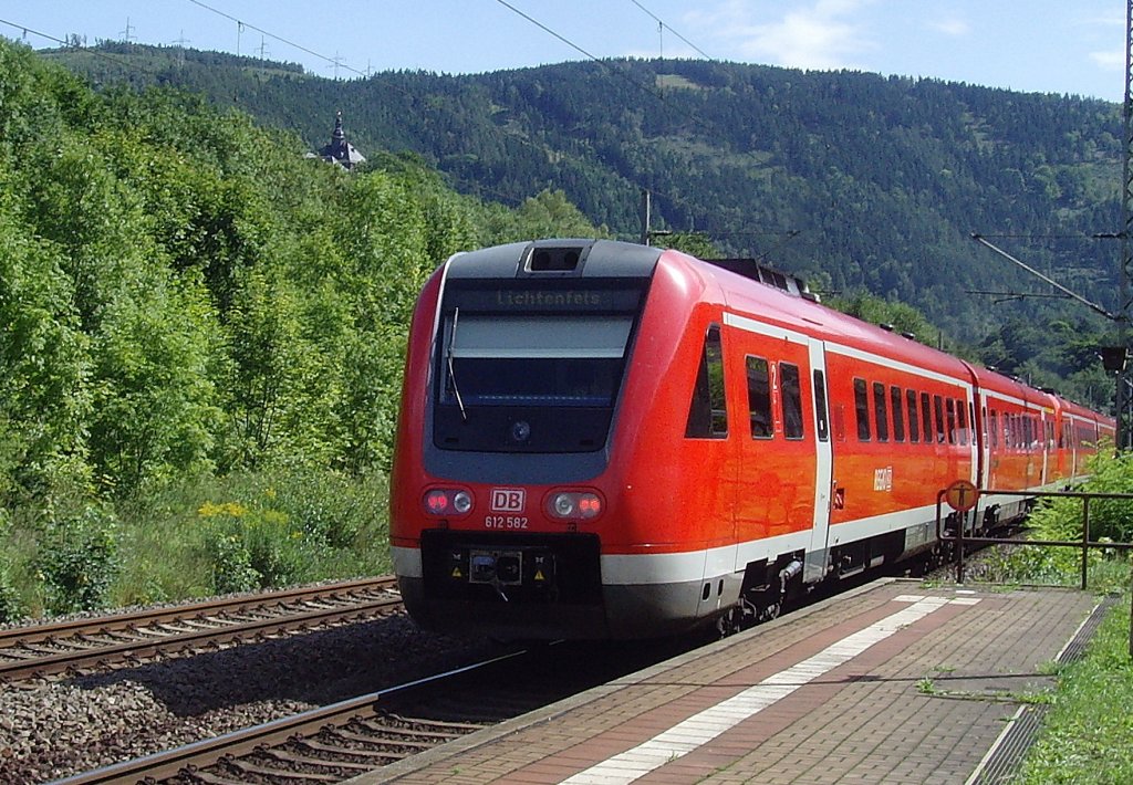Triebwagenzug nach Lichtenfels in Kaulsdorf, 2010