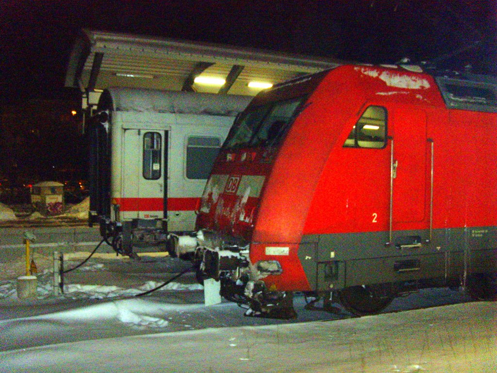 Winternachmittag in Erfurt Hbf am 2.12.2010