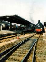 Dampflokomotiven in Bad Langensalza, vor 1990
