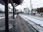 Einfahrt Dampfzug Erfurt Hbf am 12.12.2010