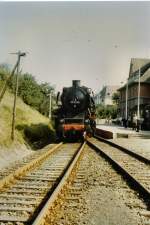 BR 50 im Bhf Erfurt-West, vor 1990