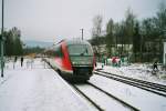 BR 642 nach Erfurt in Zella-Mehlis, 2005