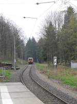 Unterwegs auf der Flachstrecke bei Oberweibach, 2010