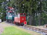 Lokomotiven der Waldeisenbahn am Bhf Lichtenhain a.d. bergbahn