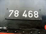 dampfloks-details/68158/detail-dampflok-78-468-loknummer-- Detail dampflok 78 468 (Loknummer) - 2005 auf der Rennsteigbahn
