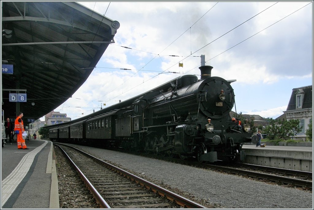 Die C 5/6 in Lausanne. 
2. Sept. 2012