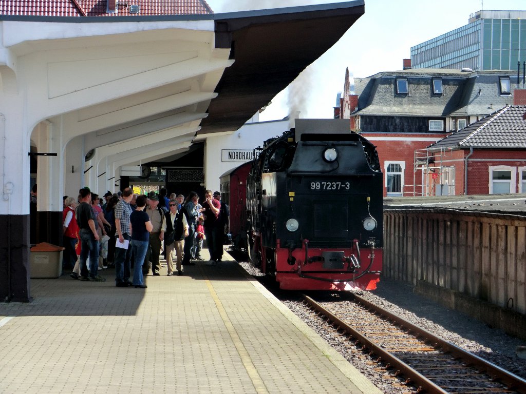 Gleisende in Nordhausen Nord