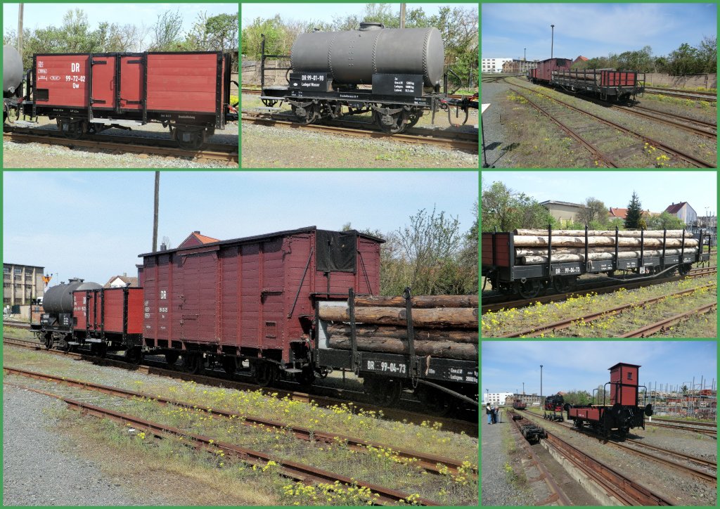 Hist. Gterwagen in Nordhausen Nord