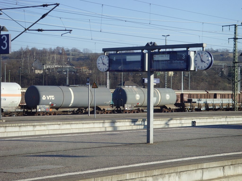 Kesselwagen in Saalfeld/Saale Februar 2011