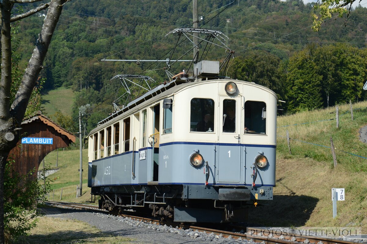 2023-09-09, BC-ASD.Sation Plambuit [Cornaux]
Automotrice BCFe 4/4 1 [Le TransOrmonan]
sur le réseau du chemin de fer musée Blonay Chamby pour Chablais en fête
