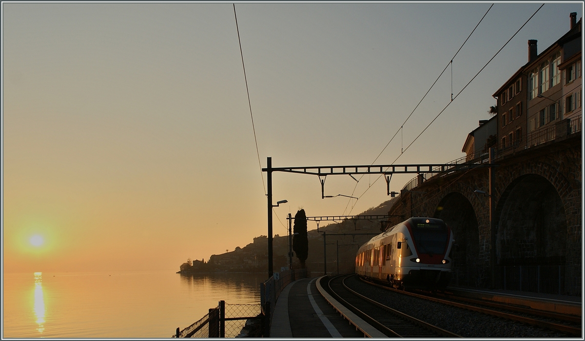 Abendstimmung am  Kleinen See .
St-Saphorin, 14. M�rz 2012  