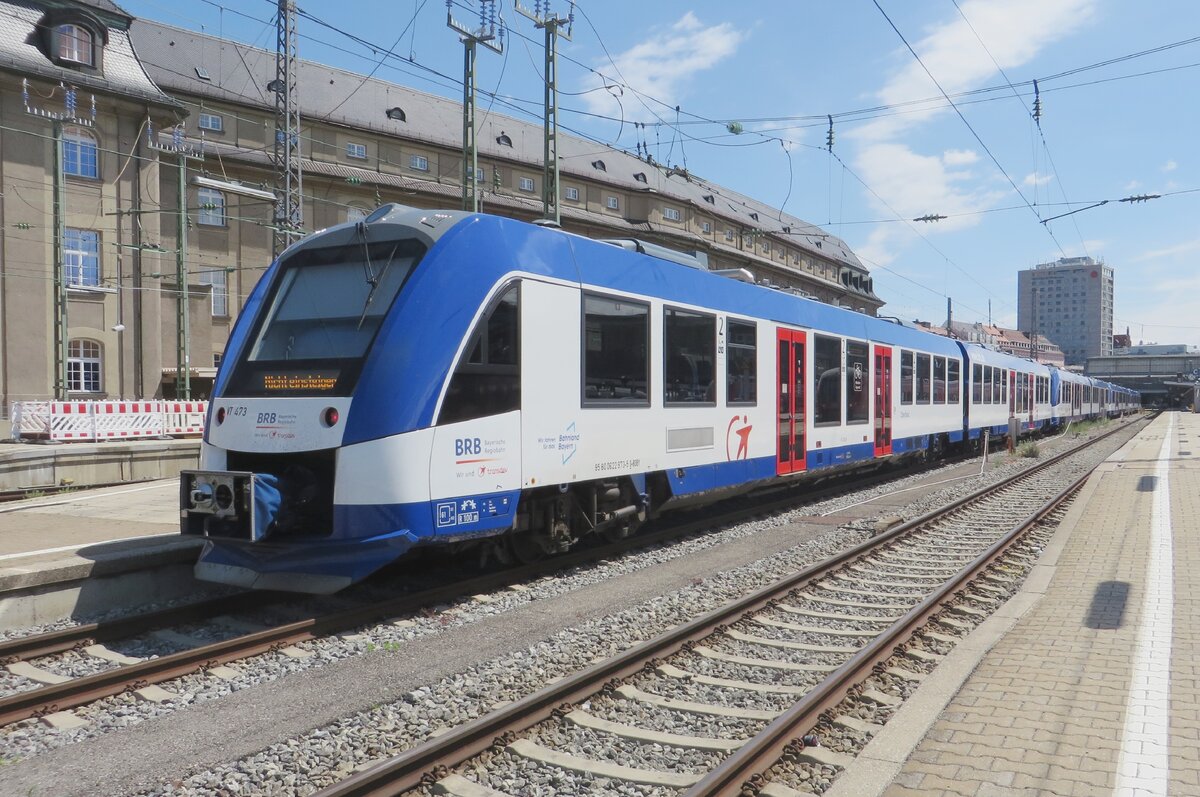 BRB VT 473 steht am 28 Juni 2022 in München Hbf.