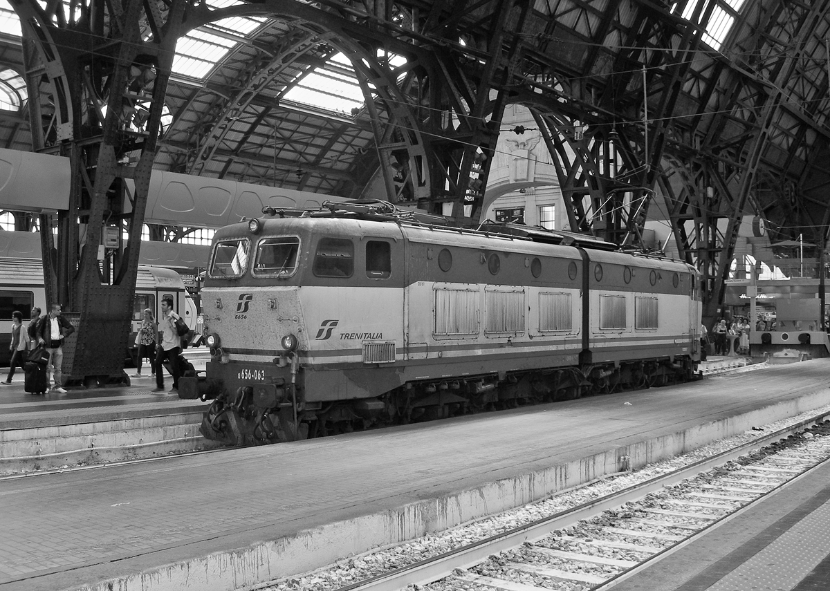 Die FS 656 063 in Milano Centrale.
22. Juni 2015