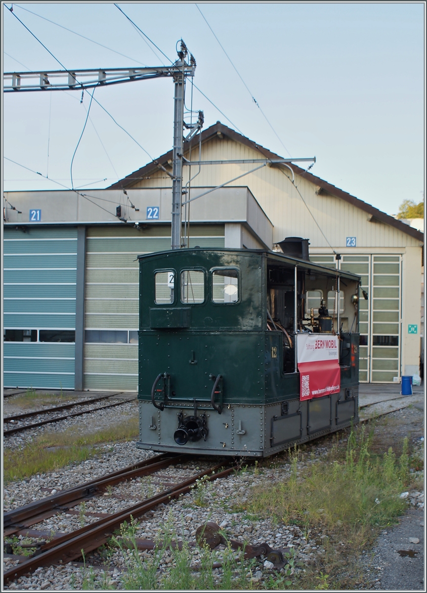 Die G 3/3 12, 1894 BTG (Eigentum der Stiftung BERNMOBIL historique) ist in Vevey angekommen. Das Berner Dampftram stellte einen H�hepunkt im September Event  Es war einmal - Gleise in der Stadt  dar. 

2. September 2021