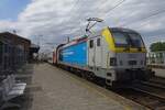 Am 14 Juli 2022 schiebt NMBS 1867 ein IC nach Mechelen aus Lier aus.