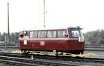 Programm-Nummer 8.1  Nummerngirl  8 der DB Kl 82-9624 Gleismessdraisine (Schienenschn�ffler) bei der Parade 150 Jahre Eisenbahn in Deutschland am 14.09.1985 in N�rnberg.