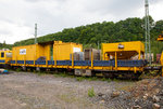   Der Materialwagen 31 80 D-ALPHA 399 8 079-6 Res zur LINSINGER Schienenfräszug SF 03 FFS, Schweres Nebenfahrzeug Nr.
