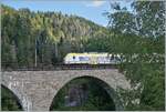 Auf der Höllentalbahn ist ein DB Alstom Coradia Continental 1440 auf der Ravenna-Bücke unterwegs.