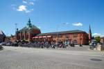   Das Empfangsgeb�ude vom Hauptbahnhof L�beck am 11.06.2015.