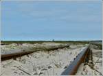 Wohin die Schienen wohl f�hren?  Wangerooge, 07.05.2010 (Jeanny) Mit diesem Bild sagen wir tsch�s bis Freitag, resp.