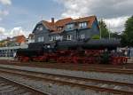   Die 52 4867 der Historische Eisenbahn Frankfurt (HEF) am 12.06.2011 in den Bahnhof Königstein/Taunus, die Lok wird umsetzt um den Sonderzug Tendervoraus für die Rückfahrt nach