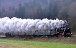 58 311 bei Schmiechen auf der fahrt von Schelklingen nach Münsingen zur Dreikönigsfahrt am 04.01.2014.